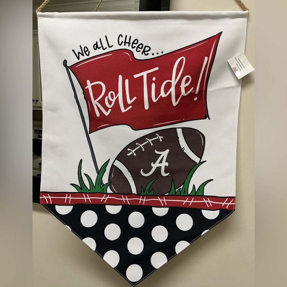 Alabama We All Cheer Roll Tide Door Hanger